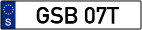 Trailer License Plate